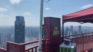 Панорама самого высокого здания в городе Чунцин, Китай 重庆