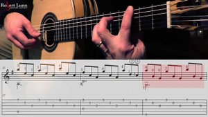 ESTUDIO IN E MINOR - Francisco Tarrega - with TAB - Classical Guitar