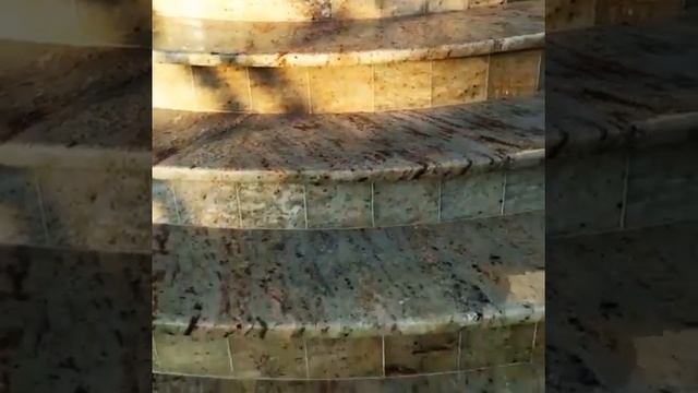 радиусные ступени из гранита