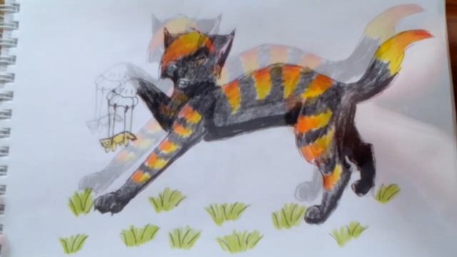 Мои рисунки | Рисую обложку книги КВ | Битва за лес | Как нарисовать кота | Коты-Воители смотреть онлайн