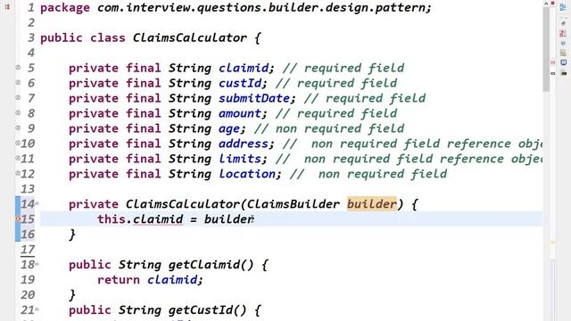 Builder Design Pattern in java | Real Time Project Usage