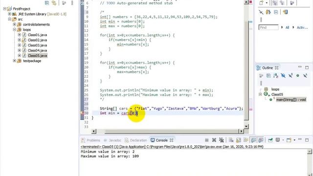 Java Programming #20 Min and Max in an Array смотреть онлайн