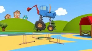 Игры Синего трактора Волшебные штучки на детской площадке Мультики про машинки