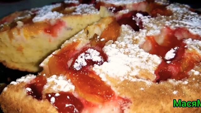 Пирог 6 ложек. Пышный пирог! Быстрый рецепт