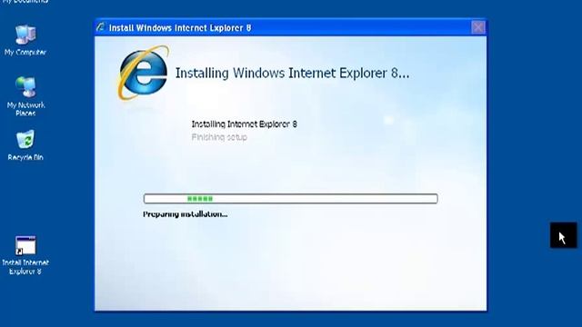 Installing Internet Explorer 8 on Windows XP смотреть онлайн