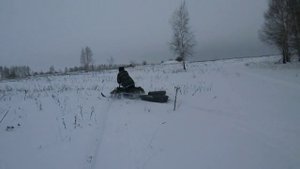 Испытание Рыбак-2МР с санями