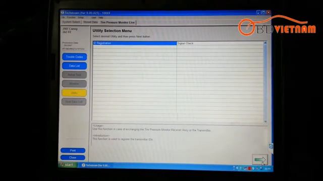 Toyota Techstream 2014 Tire Pressure Monitor for Camry 2007 смотреть онлайн