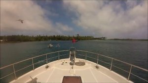 Nordhavn 52 Dirona entering Palmyra Atoll