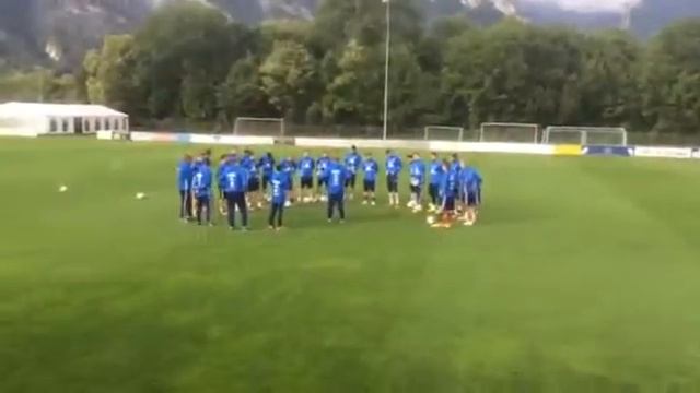 Первая тренировка сборной в Бад Рагаце 360p смотреть онлайн