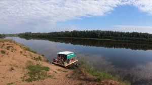 Сплав на плоту по реке Клязьма с крушением и ремонтом. Август 2023