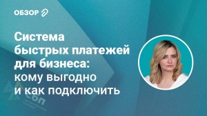 Система быстрых платежей для бизнеса: кому выгодно и как подключить #обзор