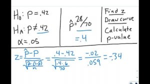 Calculate p-value for proportions