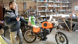ЯПОНСКИЙ МОТОР  в CAFE RACER из ИЖ ПС #4