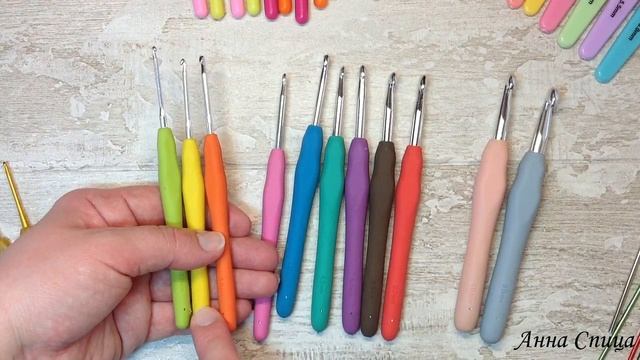 Крючки для вязания. Как выбрать крючок для вязания. Обзор крючков для вязания. смотреть онлайн