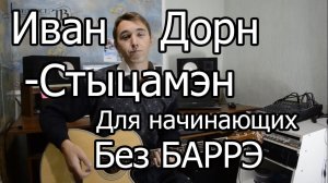 Иван Дорн - Стыцамэн (Видео урок на гитаре) Для начинающих Без Баррэ