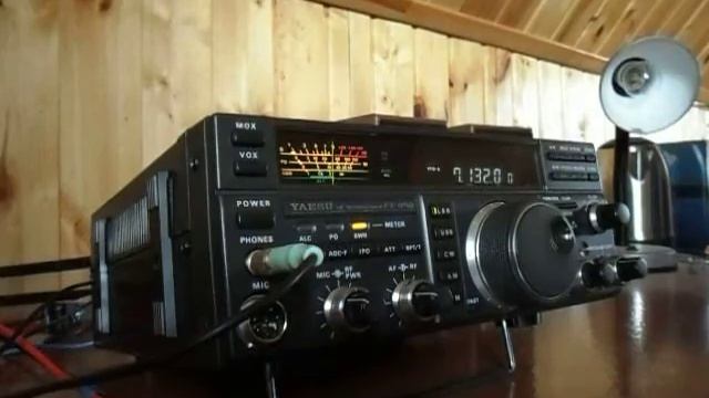 YAESU FT-850 на даче антенна inv-v 80-40. смотреть онлайн