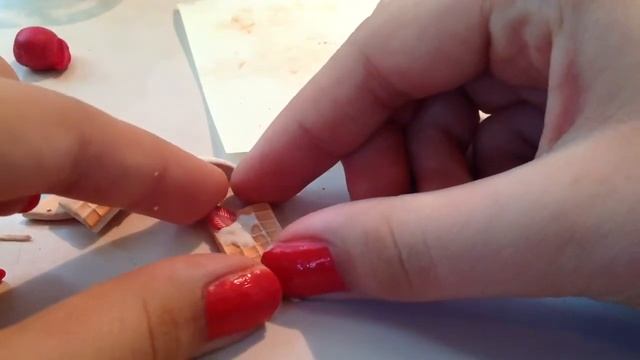 Сережки вафли из полимерной глины смотреть онлайн