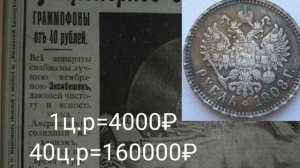 Граммофон. Стоимость граммофона и пластинок в 1908г.