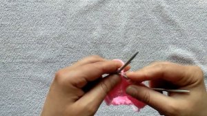 Простой узор спицами по кругу