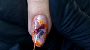 Мраморный маникюр Как сделать дизайн Гель Лаком легко