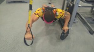 Отжимания в петлях трх и планка