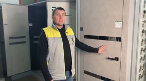 Обзор межкомнатной двери Некст с алюминиевой кромкой по периметру в цвете бетон серый