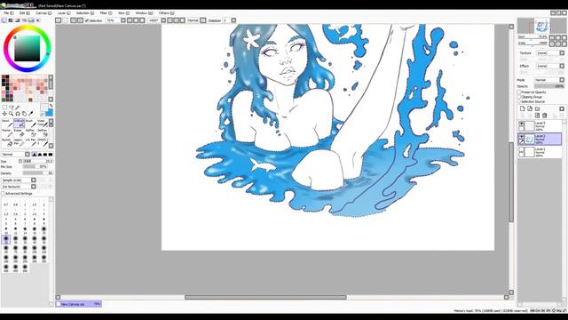 Speedpaint Элементаль Воды ( Неделя видео! ) Антонина Flimp смотреть онлайн