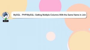 MySQL : PHP/MySQL: Getting Multiple Columns With the Same Name in Join Query Without Aliases?