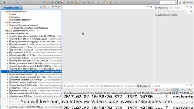 Spring Boot Tomcat Embedded Server & Jetty Embedded Server смотреть онлайн