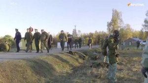 Minister obrony Rosji przeprowadził inspekcję szkolenia zmobilizowanych rezerwistów