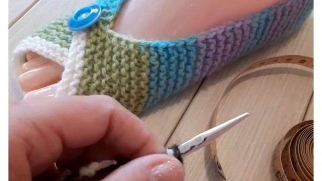 тапочки проще не куда#вязание#тапки#проще#простого#начинающим