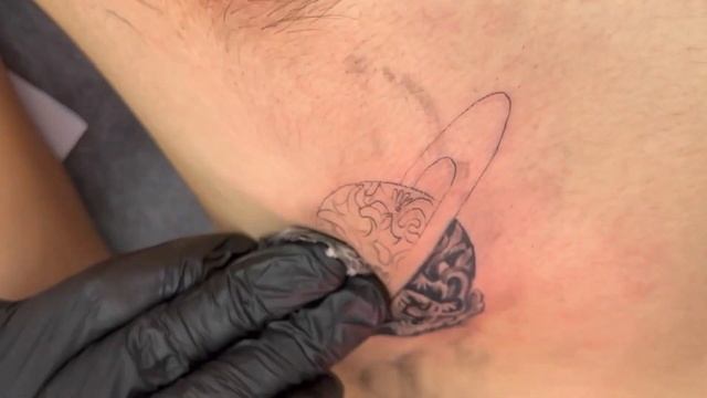 Saturn Tattoo Time Lapse