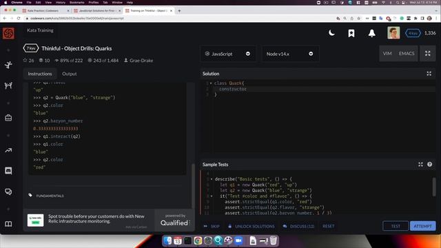 РЕШЕНИЕ задач Codewars на JavaScript. First Class Function Factory, Thinkful Object Drills Quarks