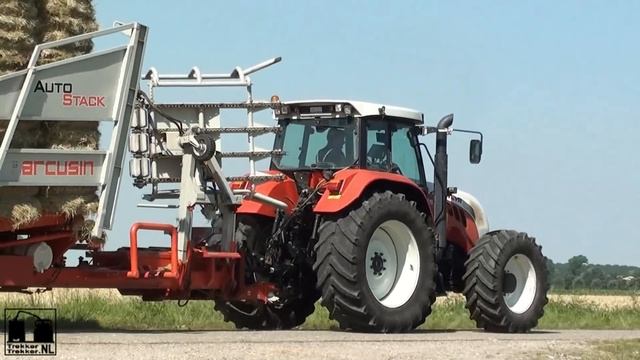www.trekkertrekker.nl - Baling with a New Holland T7040 BB960A / Steyr CVT 6155 Arcusin Autostack ! смотреть онлайн