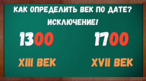 Как определить век по дате: обучающее видео.