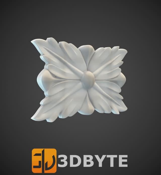 #3dmodel - Square #decor 10 || Квадратный декор 10 #3dbyte #3dprint