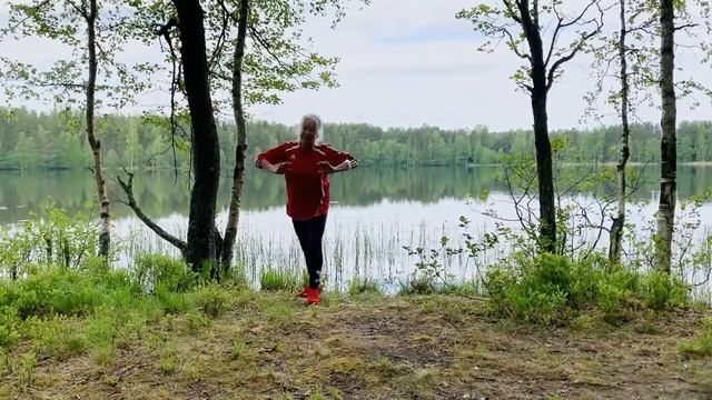 Тайцзи цигун танец Течение медленной реки. Цигун терапия с Людмилой Беловой / Tai chi qigong dance.