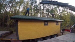 Кран манипулятор,тяжёлая баня на торфяной участок,негабарит