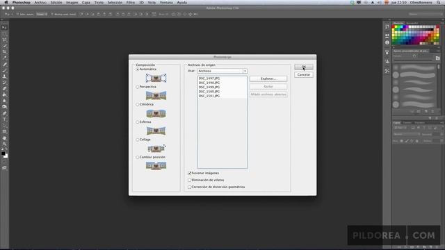 Tutorial Photoshop: Crear fotografías panorámicas con Photomerge | Pildorea.com смотреть онлайн