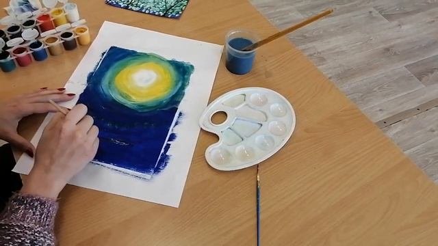 Мастер – класс «Правополушарное рисование «Весна»»