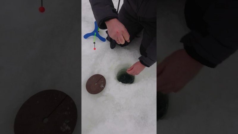 Съемка поимки на подводную камеру