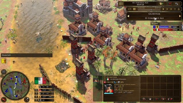 Age of Empires 3- Italy Vs Germany | GG.Revnak Vs Kaiserklein | Aoe3 DE | Definitive Edition | UHD смотреть онлайн