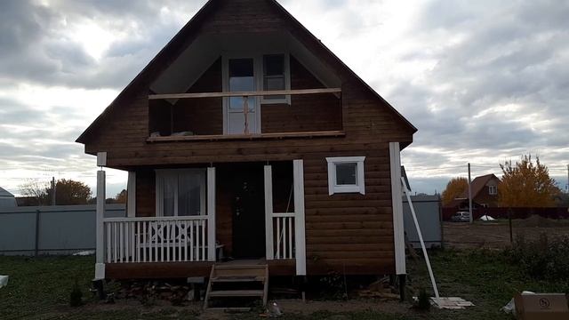 Баня из бруса 6х6 м. с мансардой и террасой под ключ. Видеообзор. смотреть онлайн