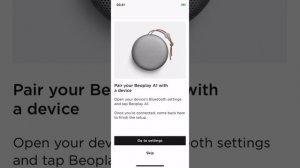 Bang & Olufsen app support - Bluetooth setup