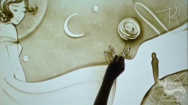Заказать песочное шоу на праздник 8 марта, свадьбу и корпоратив - песочное шоу на юбилей в Москве