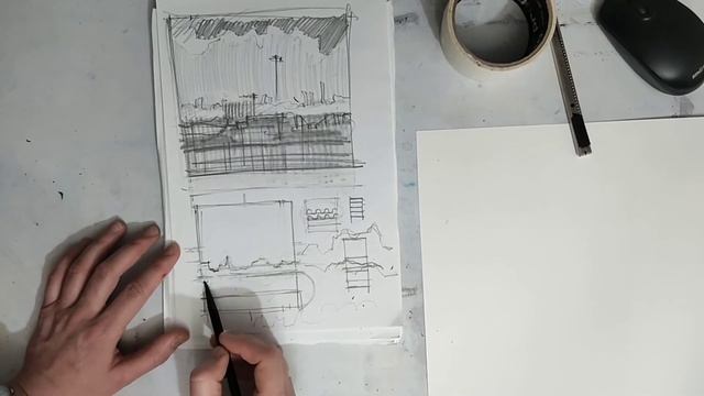 Как делать форэскиз. Как построить композицию. Основы композиции