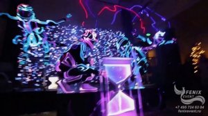 Световое акробатическое шоу на праздник, свадьбу и корпоратив в Москве - шоу акробатов на юбилей