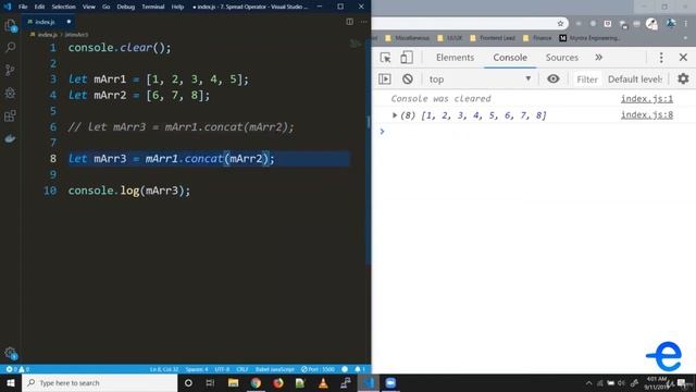 ES6 | Modern JavaScript for React JS | Tutorial-6  ES6   Spread Operator