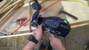 Festool Domino DF 700, импровизированный ограничитель глубины.