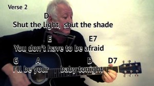 I’ll Be Your Baby Tonight (Bob Dylan cover) GUITAR/MOUTH ORGAN LESSON play-along chords and lyrics